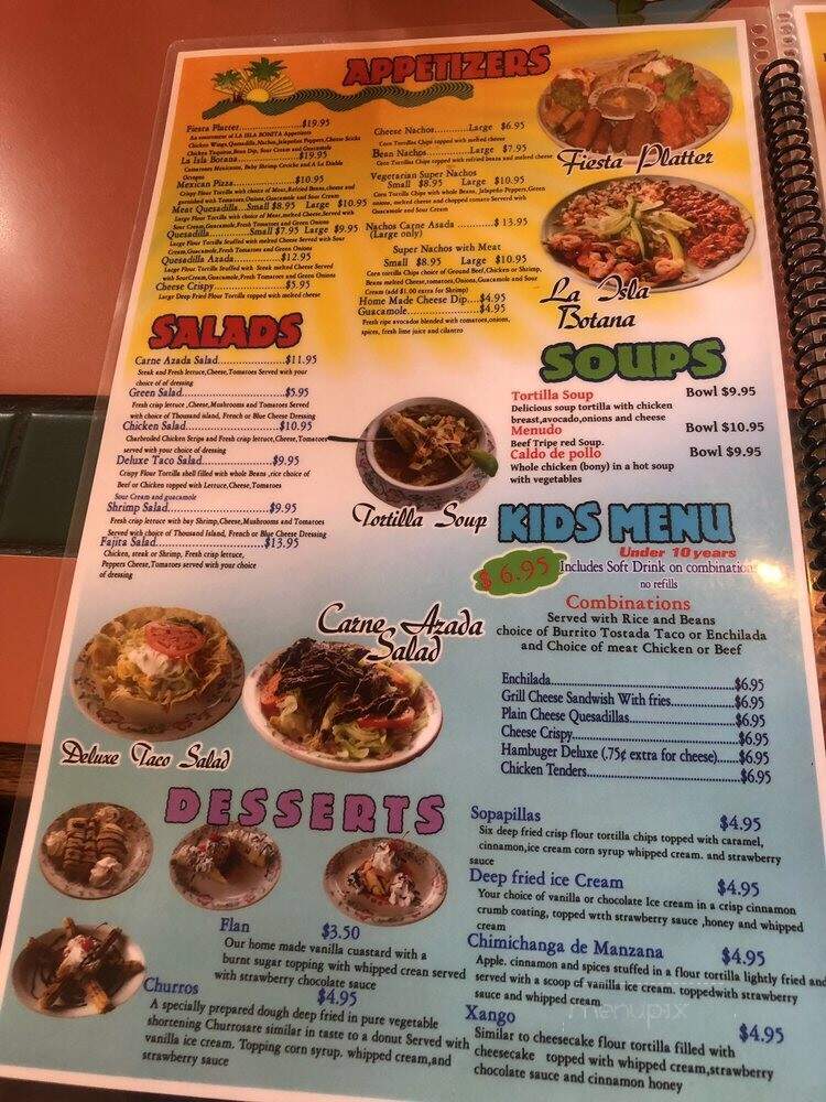 La Isla Bonita - Portland, OR menu_pic