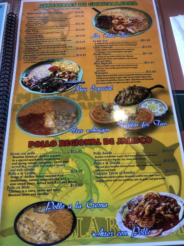 La Isla Bonita - Portland, OR menu_pic