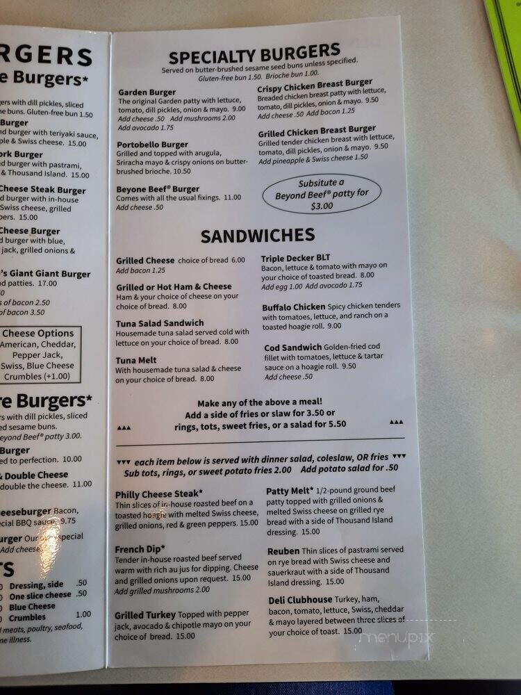 Skyline Restaurant - Portland, OR menu_pic