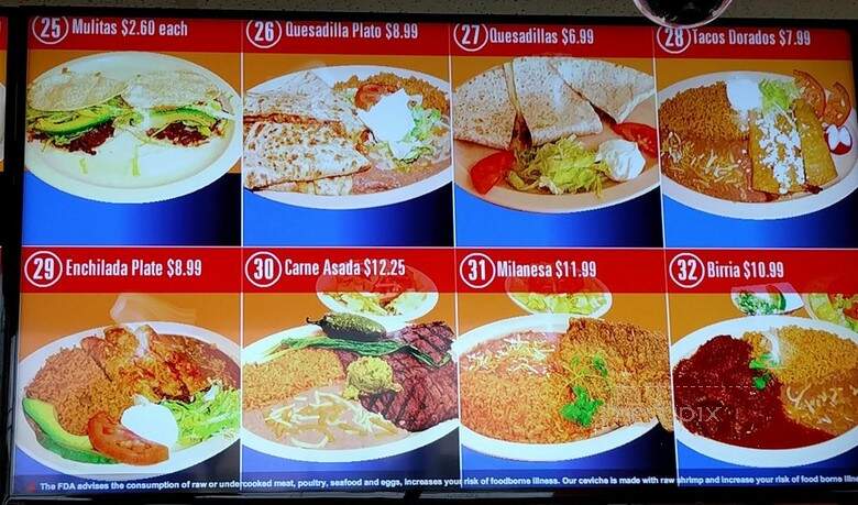 Taqueria El Casa Dor - Portland, OR menu_pic