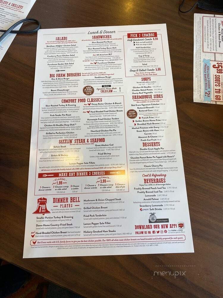 Bob Evans Restaurant - Camden Wyoming, DE menu_pic