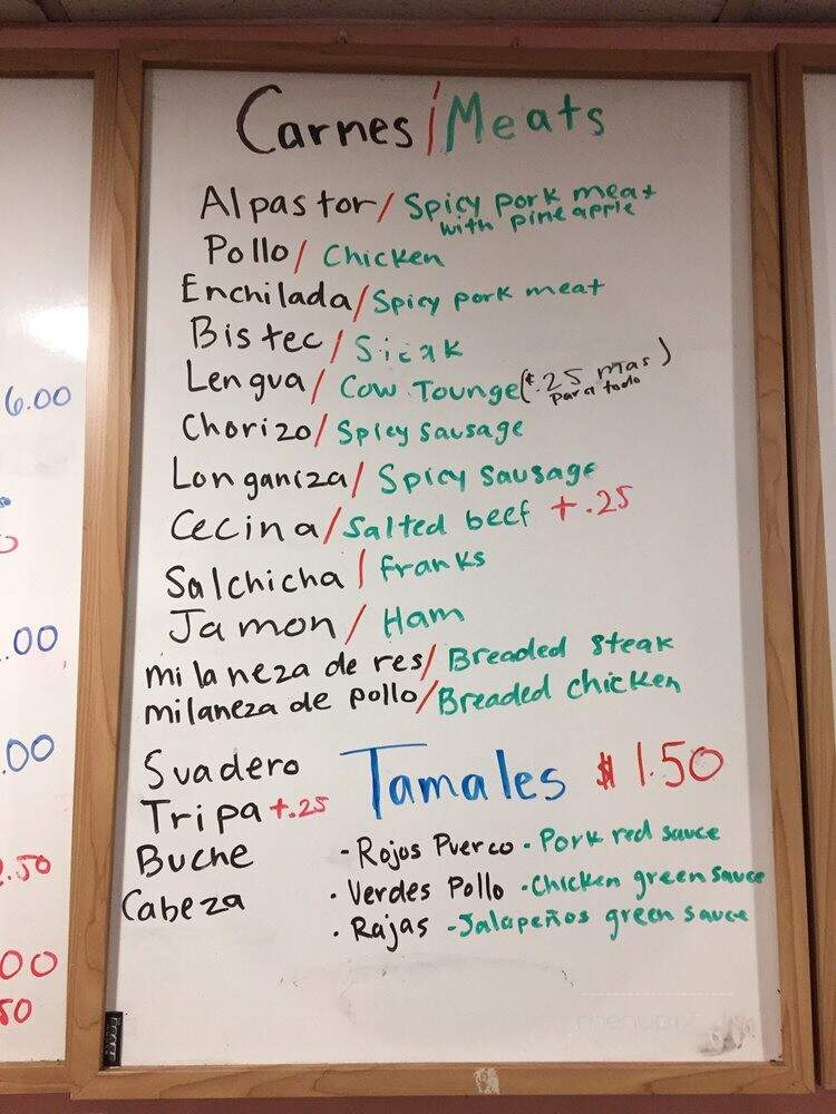 El Amigo Rest Tienda - Wilmington, DE menu_pic