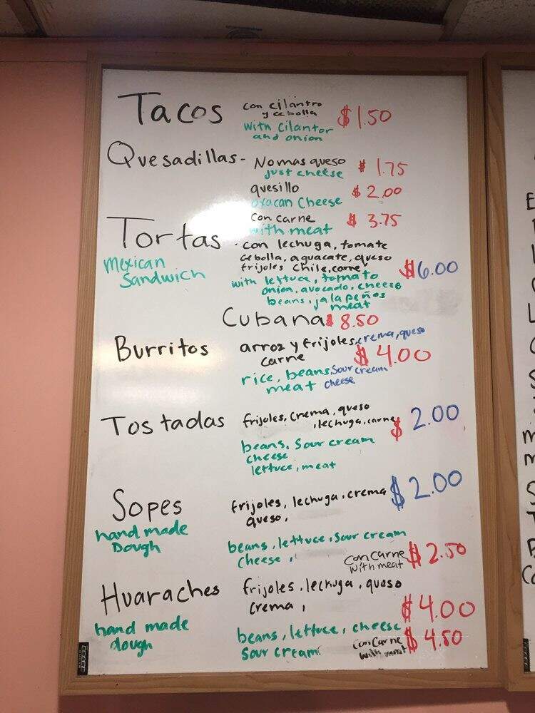 El Amigo Rest Tienda - Wilmington, DE menu_pic