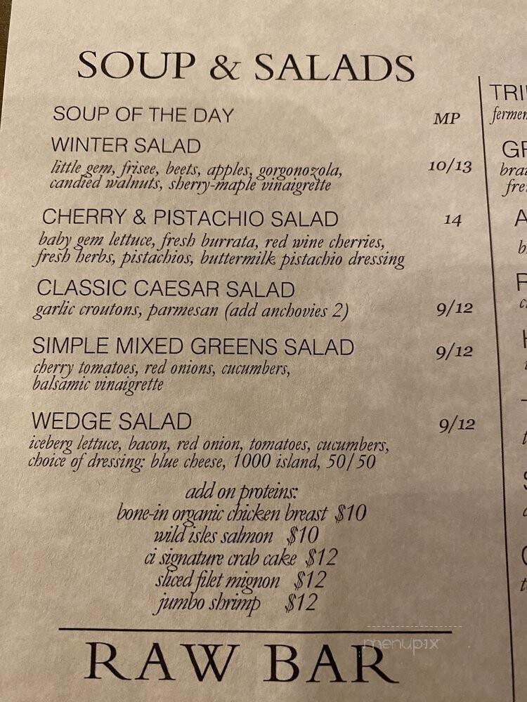 Columbus Inn - Wilmington, DE menu_pic