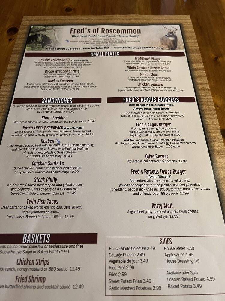 Aramark - Roscommon, MI menu_pic
