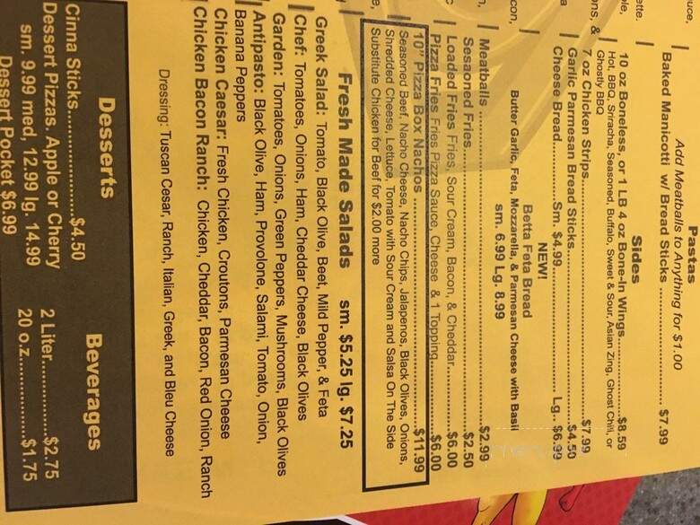 Dukes Pizza - Fowlerville, MI menu_pic