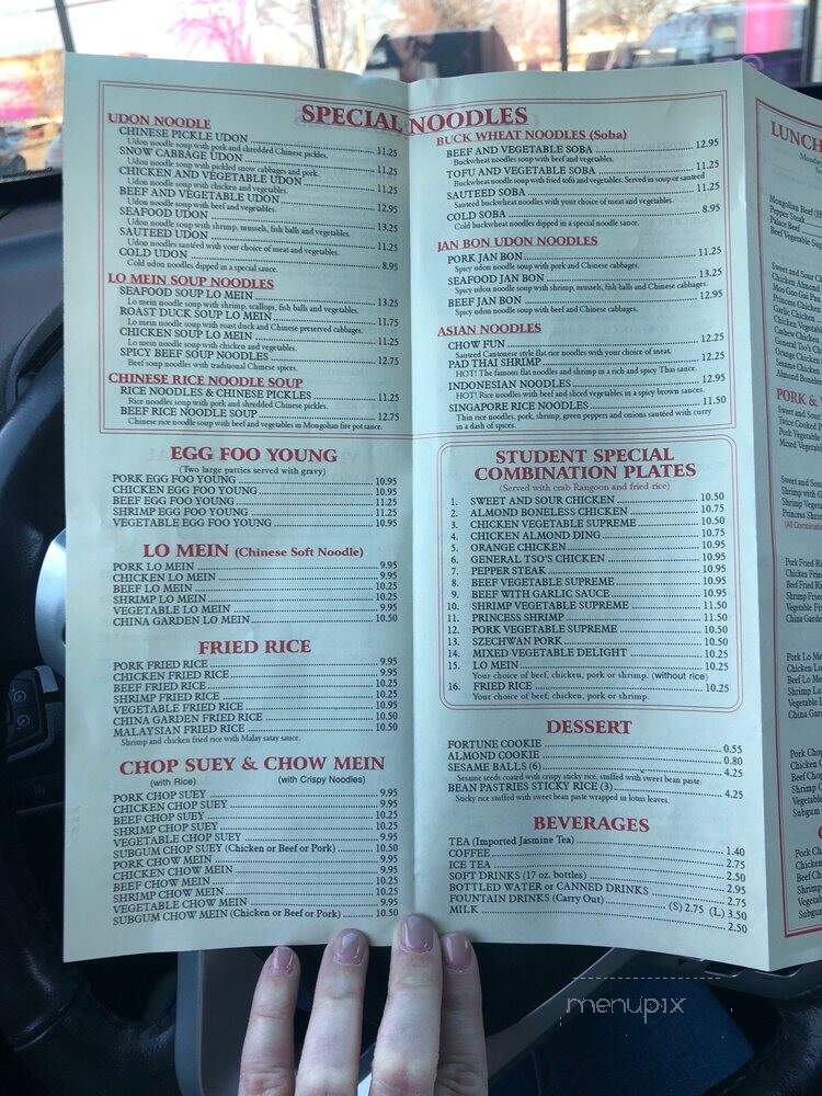 China Garden Restaurant - Mount Pleasant, MI menu_pic
