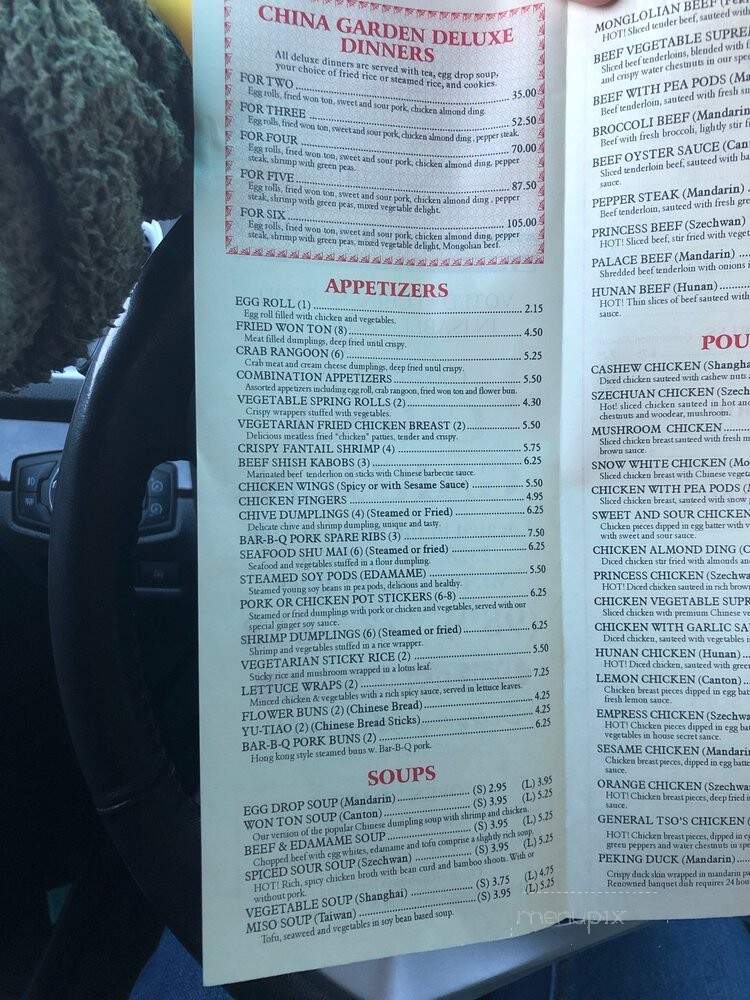 China Garden Restaurant - Mount Pleasant, MI menu_pic