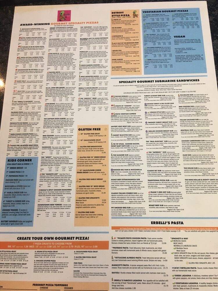 Erbelli's Italian Catering - Portage, MI menu_pic