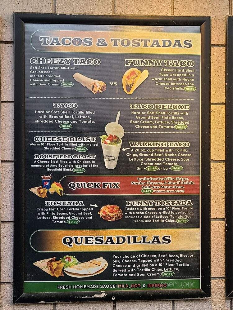 Taco Bob's - Portage, MI menu_pic