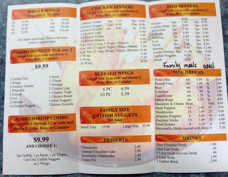 Fish Express - Kalamazoo, MI menu_pic