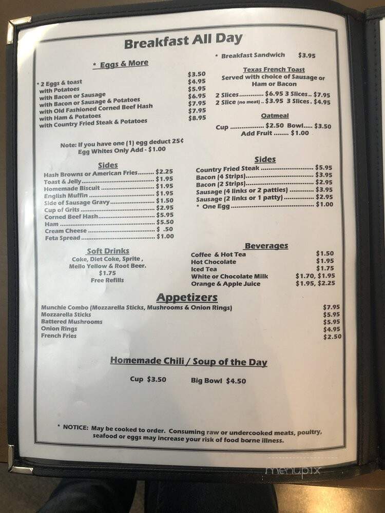 Country Fare Restaurant - Grand Junction, MI menu_pic