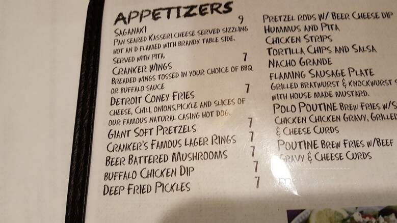 Cranker's Coney Island - Big Rapids, MI menu_pic