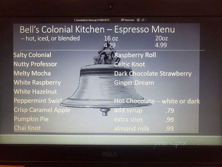 Colonial Kitchen - Dorr, MI menu_pic