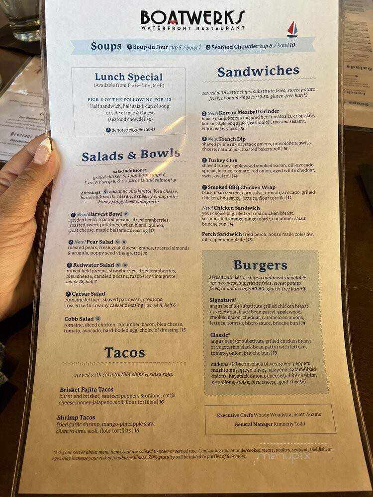 Boatwerks Water Front - Holland, MI menu_pic