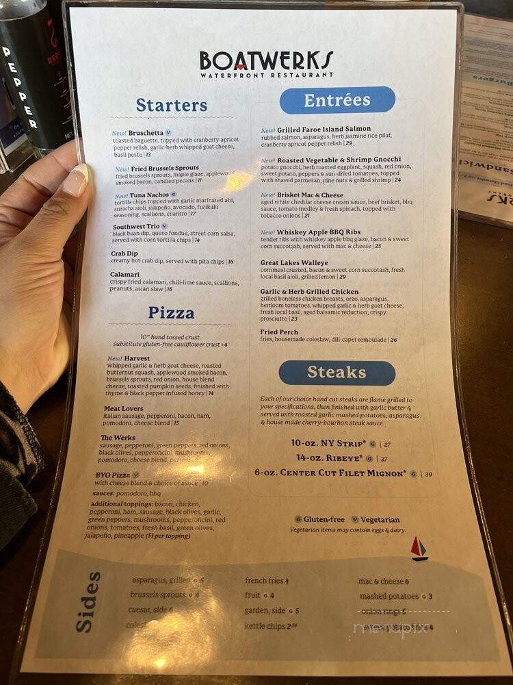 Boatwerks Water Front - Holland, MI menu_pic
