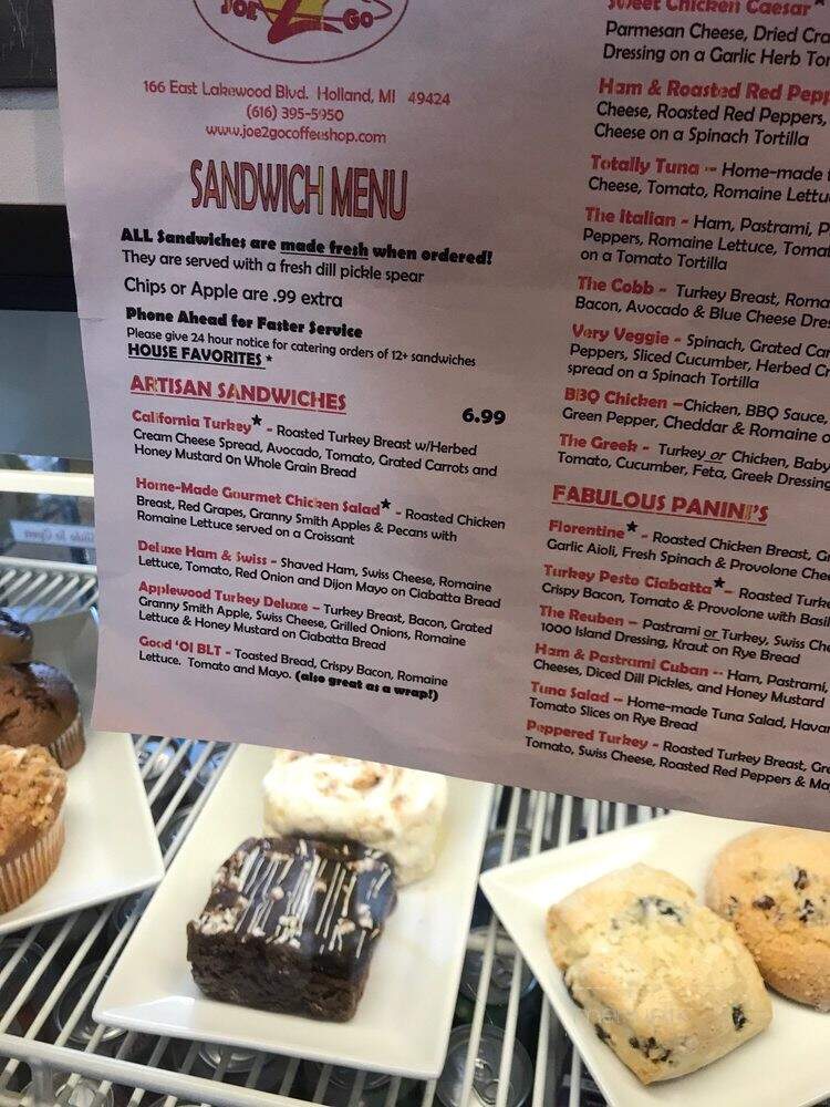 Joe 2 Go - Holland, MI menu_pic