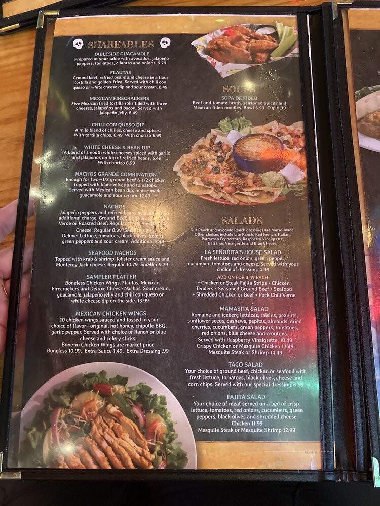 La Senorita - Traverse City, MI menu_pic