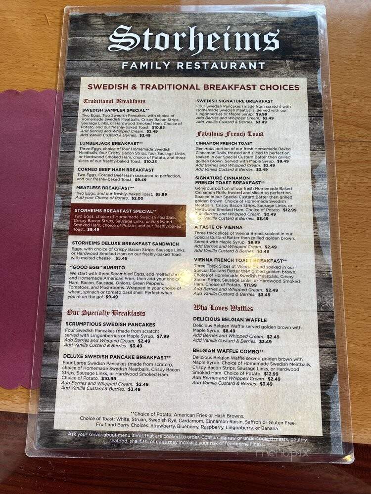 Storheims Pizza - Iron Mountain, MI menu_pic