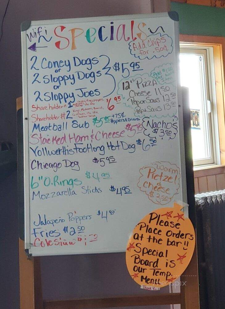 Gay Bar & Grill - Lake Linden, MI menu_pic