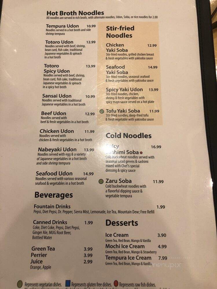 Totoro - Ann Arbor, MI menu_pic