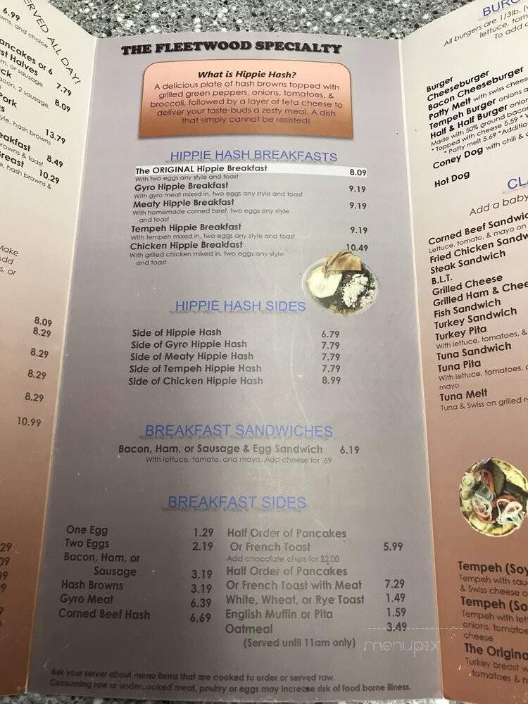Fleetwood Diner - Ann Arbor, MI menu_pic
