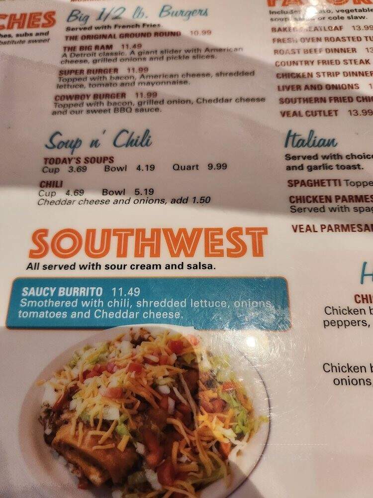 Ram's Horn Restaurant - Southfield, MI menu_pic
