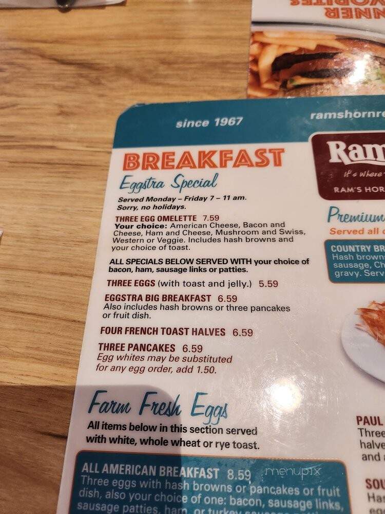 Ram's Horn Restaurant - Southfield, MI menu_pic