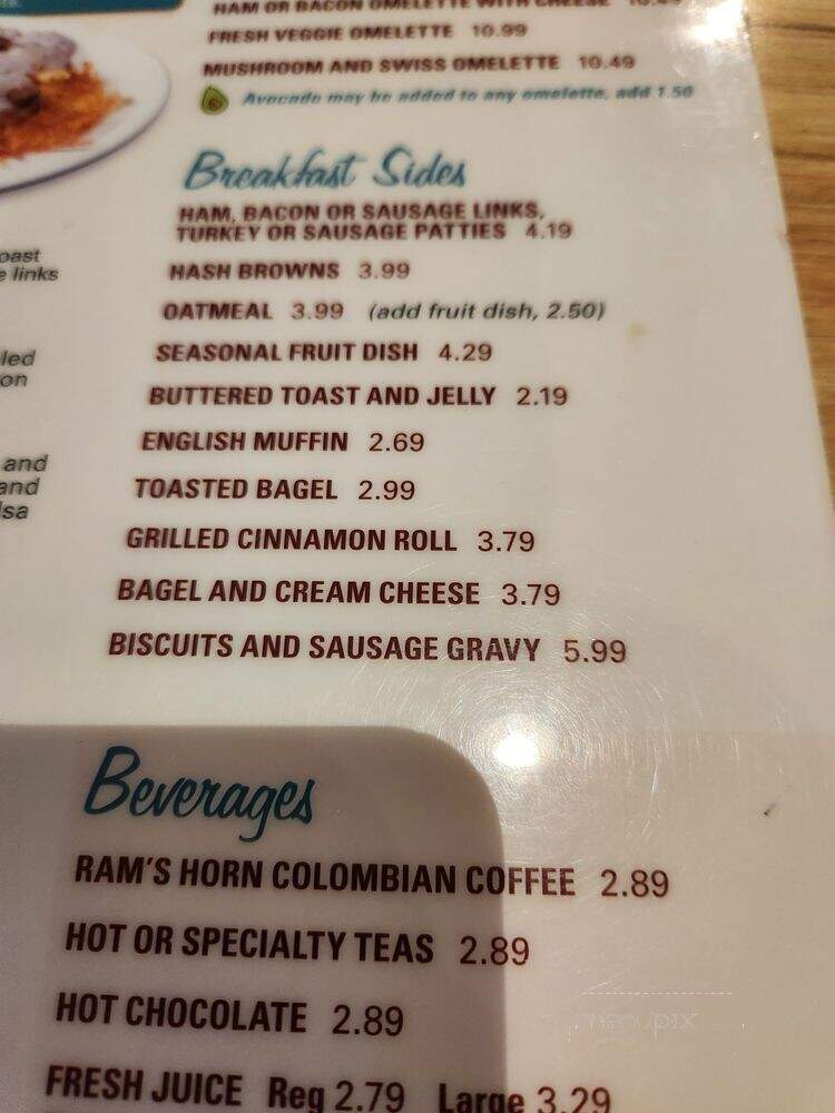Ram's Horn Restaurant - Southfield, MI menu_pic