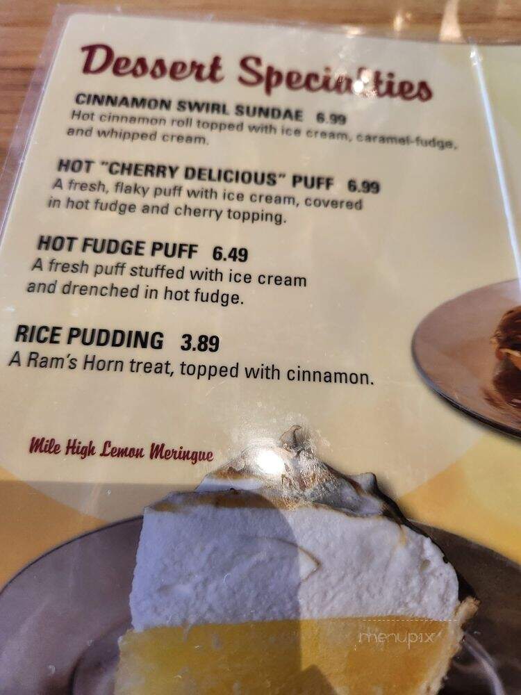 Ram's Horn Restaurant - Southfield, MI menu_pic