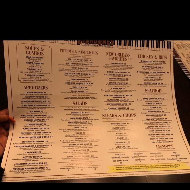 Fishbone's Rhythm Kitchen Cafe - Southfield, MI menu_pic