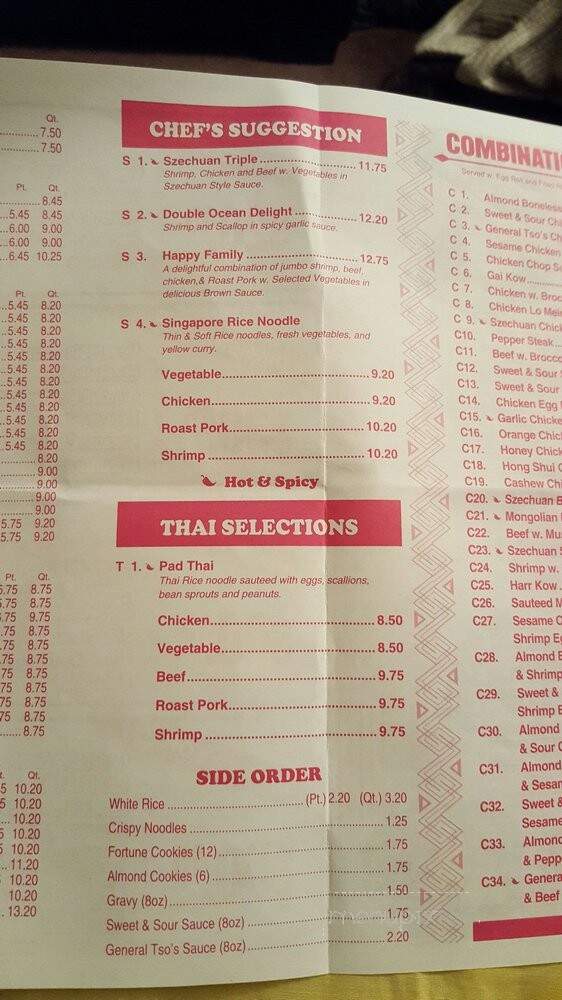 China Star - Clinton Township, MI menu_pic