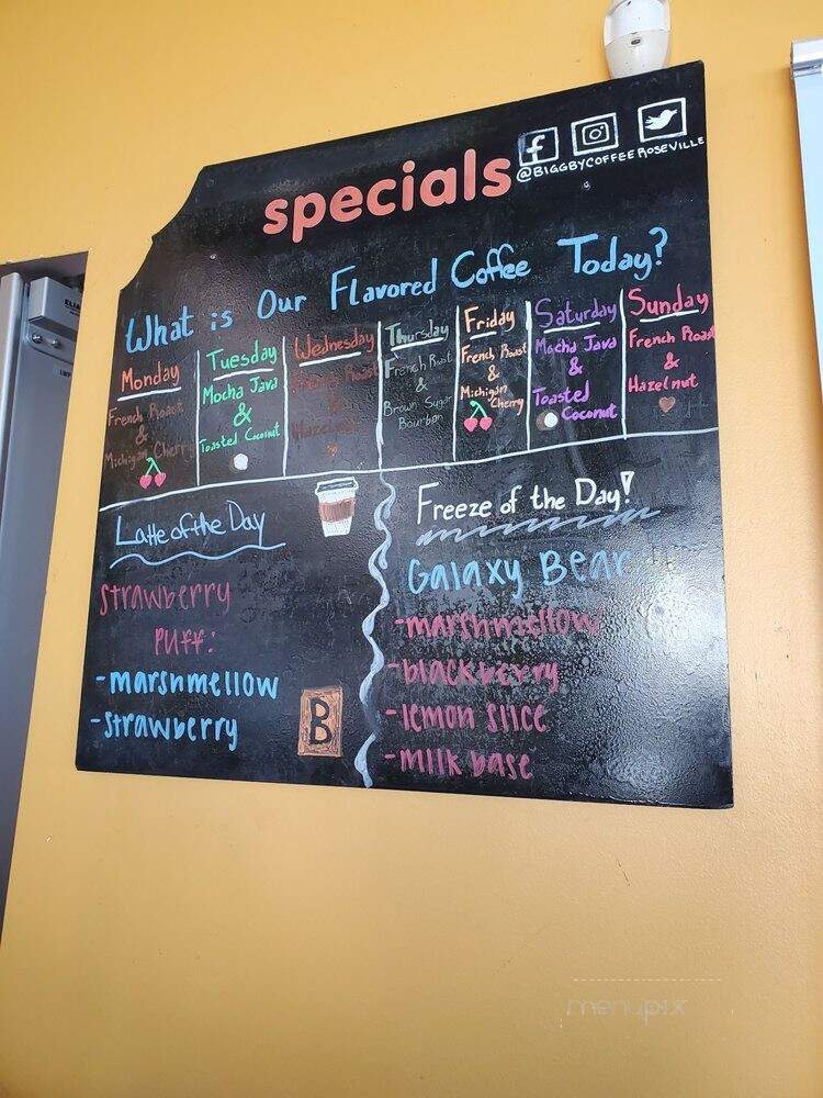 Biggby's Coffee - Roseville, MI menu_pic