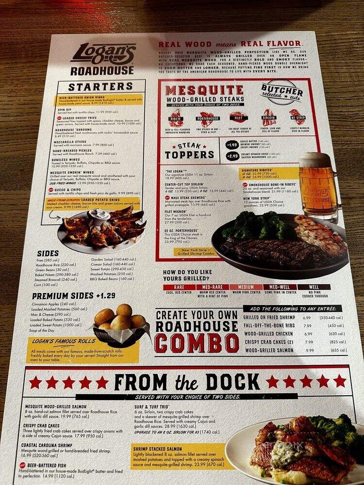Logan's Roadhouse - Roseville, MI menu_pic
