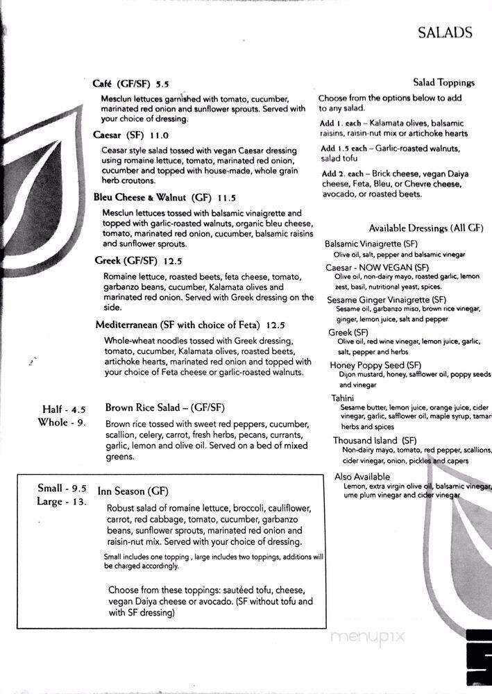 Inn Season Cafe - Royal Oak, MI menu_pic
