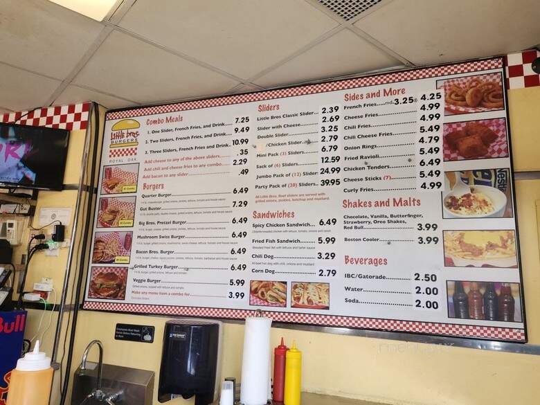 Little Brothers Burgers - Royal Oak, MI menu_pic