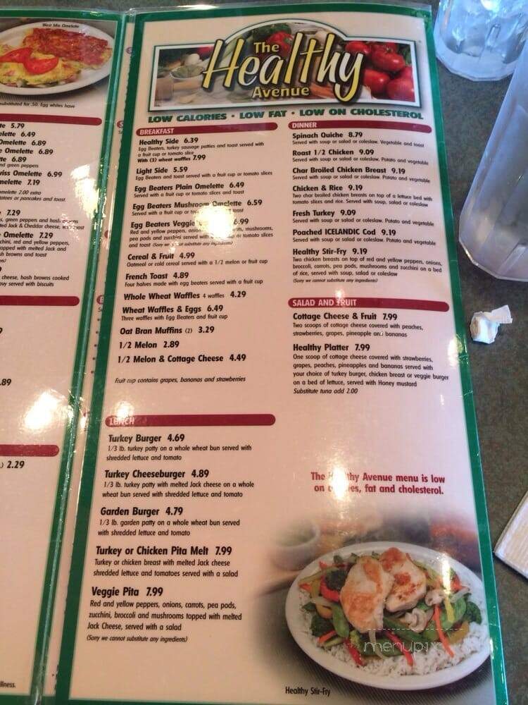 Avenue - Royal Oak, MI menu_pic