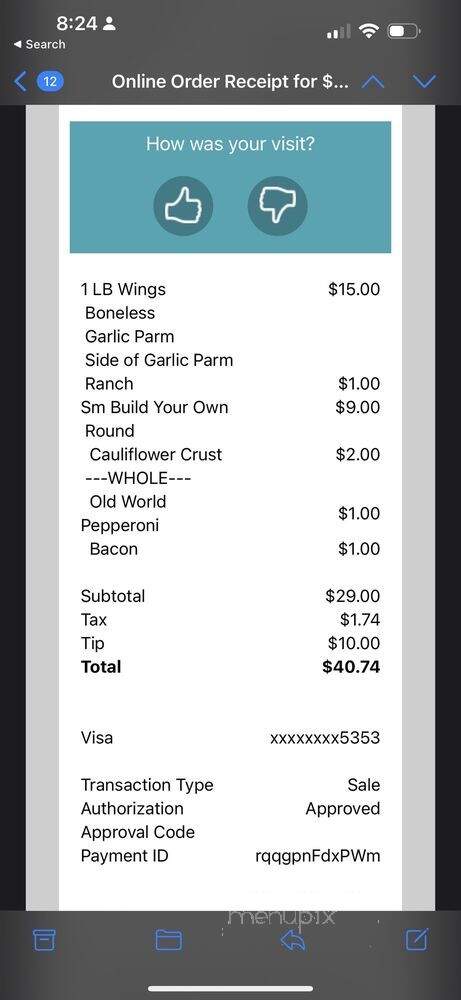 Dolly's Pizza - St Clair Shores, MI menu_pic