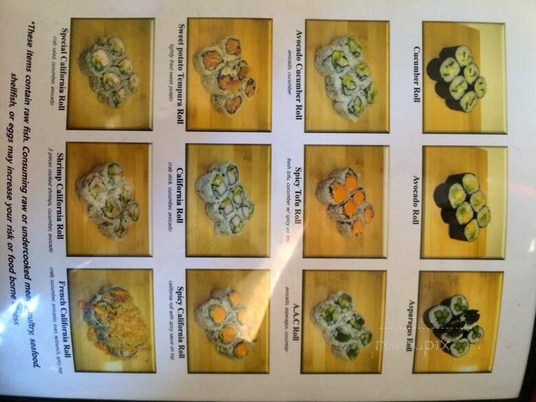 Wow Sushi - Troy, MI menu_pic