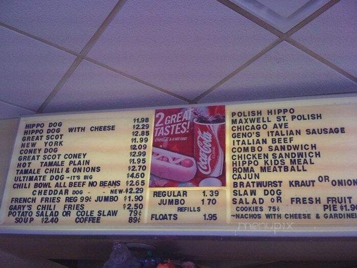 Hippo's - Troy, MI menu_pic