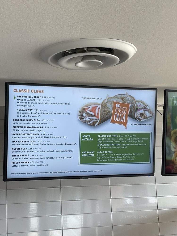 Olga's Kitchen - Troy, MI menu_pic