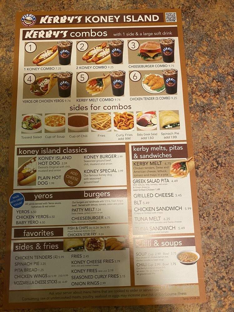 Kerby's Koney Island - Troy, MI menu_pic
