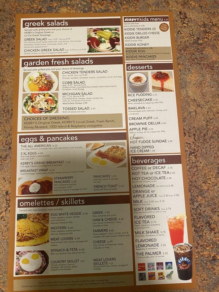Kerby's Koney Island - Troy, MI menu_pic