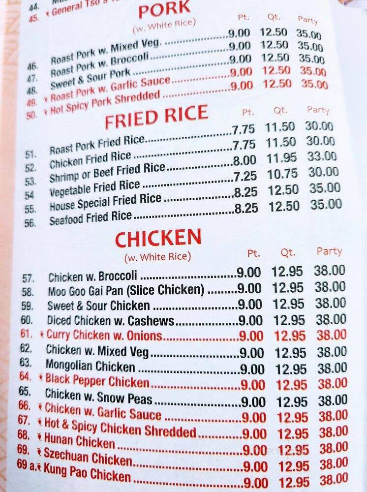 Dynasty Of Livonia - Livonia, MI menu_pic