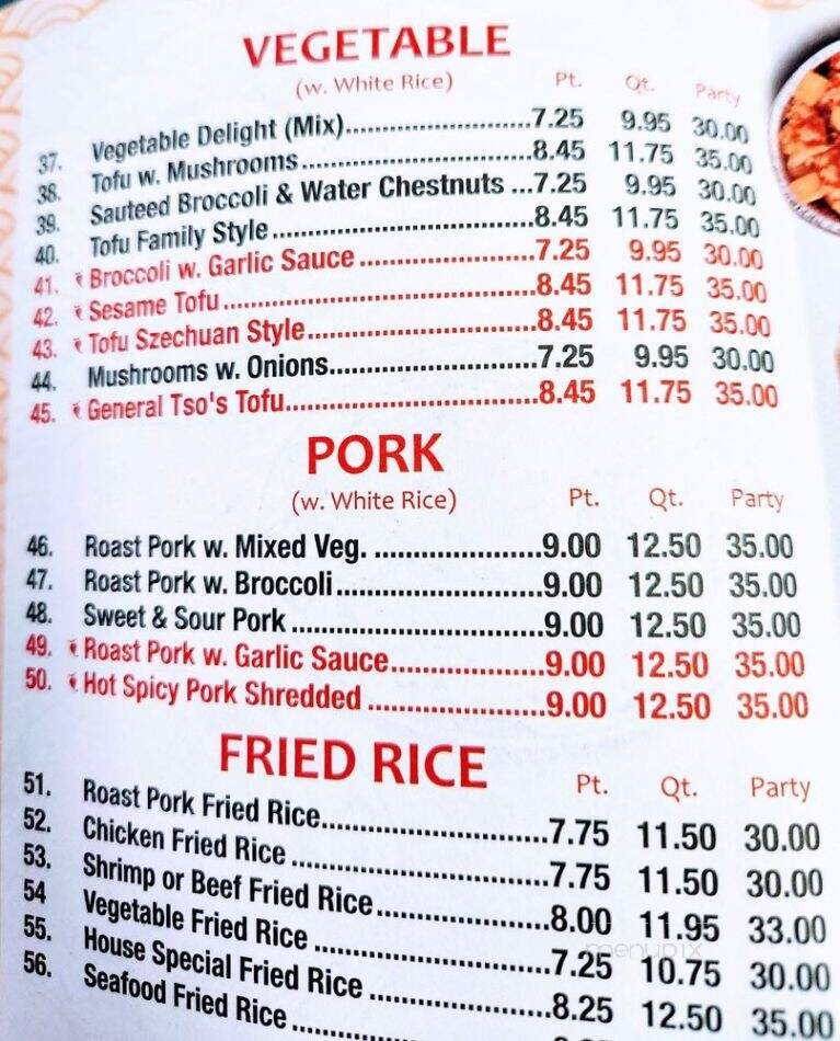 Dynasty Of Livonia - Livonia, MI menu_pic