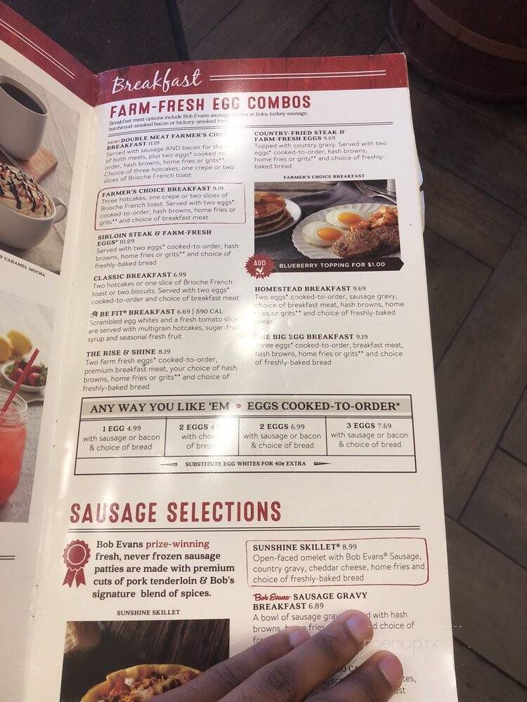 Bob Evans Restaurant - Taylor, MI menu_pic