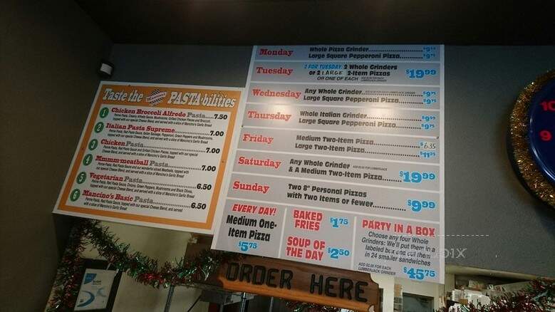 Mancino's Pizza & Grinders - Taylor, MI menu_pic