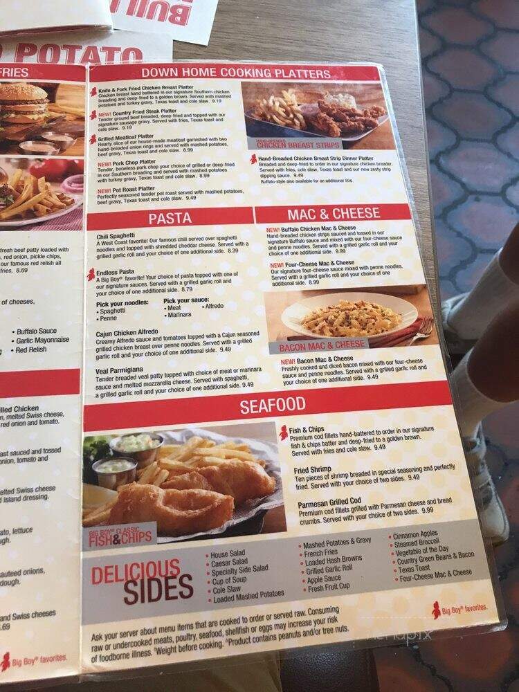 Big Boy - Taylor, MI menu_pic