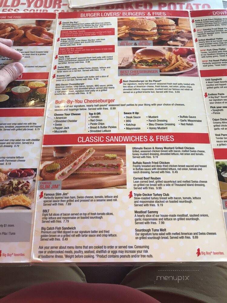 Big Boy - Taylor, MI menu_pic
