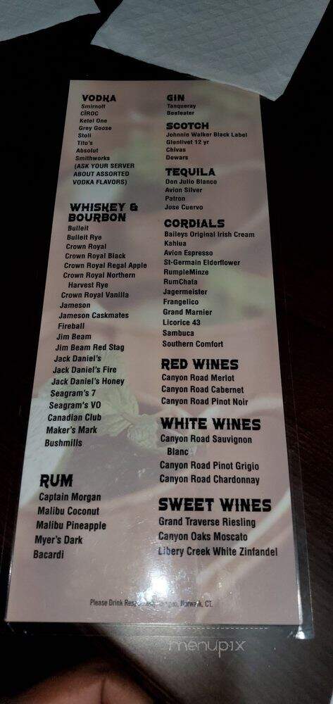 Bowery Grille & Pub - Canton, MI menu_pic
